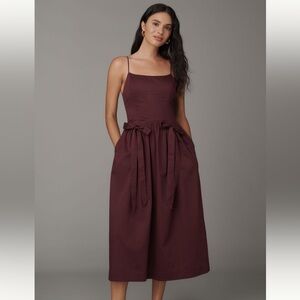 Damson Madder Penelope Apron Midi dress